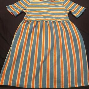 Roolee multicoloured striped dress size 9-10